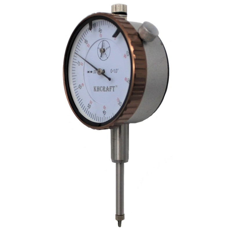 KHCRAFT Professional Dial Indicator Magnetic Base: Dial Indicator 0-1"x0.001" Steel