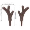Honbay 100PCS Mini Antlers Embellishments Plastic Deer Antlers Cute Animals