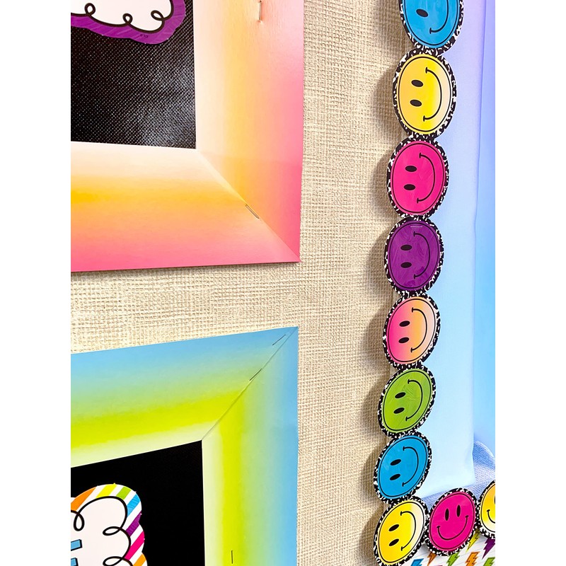 Teacher Created Resources Aqua and Lime Color Wash Straight Border