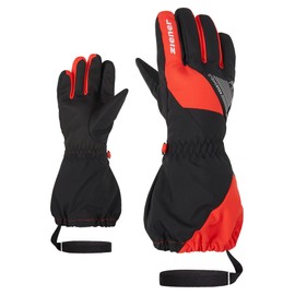 Ziener LAILACO Children's Ski Gloves / Winter Sports | Waterproof, PFC Free, Red, 3