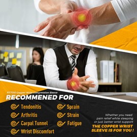 Mangas de compresión para muñeca, 2piezas Muñequera Deportivascómodas y transpirables para artritis, entrenamiento, túnel carpiano, soporte para muñeca para mujeres y hombres (Small)