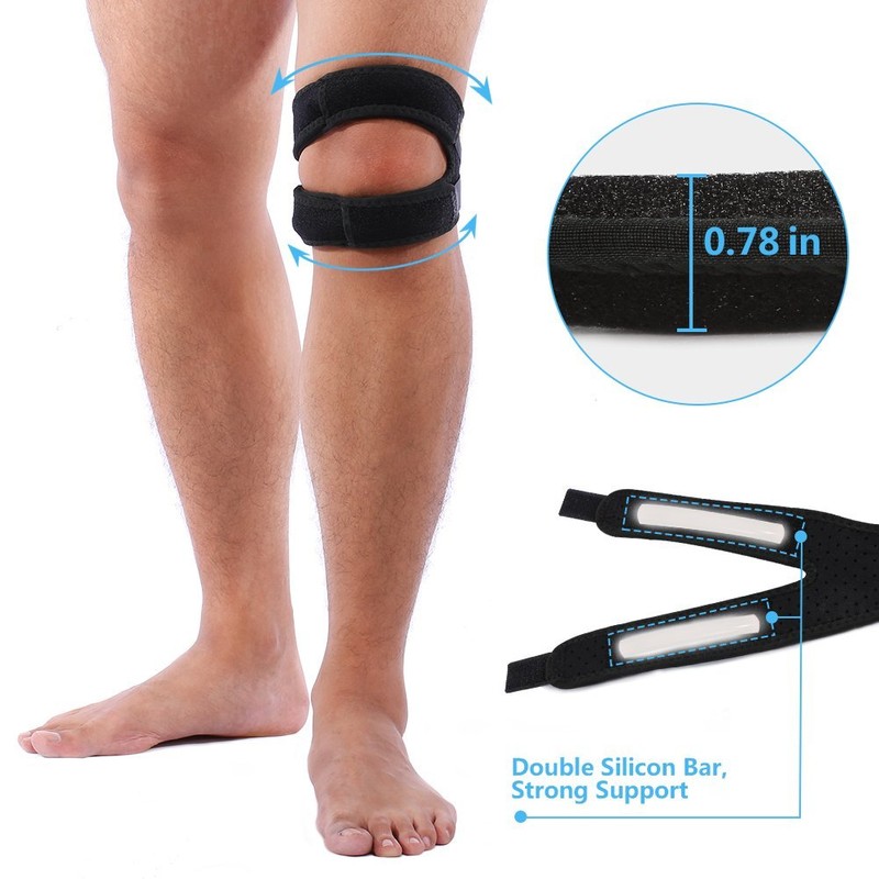 Knee Support Patella Knee Strap Adjustable Neoprene Infrapatellar Band Brace