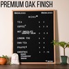 Large Black Felt Letter Board | 24"x30" Classy Dark Stained
