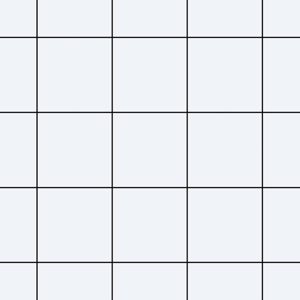 VaryPaper 32" x 354" Minimalist Square Grid Wallpaper Black and