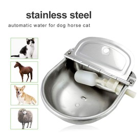 MODUODUO Automatic Waterer Horse Dog Water Bowl Kit Cattle Trough Livestock Pet Auto Watering Dispenser with Drainage Hole