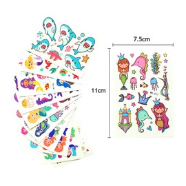 SNAILGARDEN 300 Pcs Sea Temporary Tattoos for Kids,Fake Waterproof Tattoo Sticker for Children Girls Party Favors Birthday Party Supplies Gifts Party Bags Filler for Kids