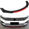 munirater Universal Car Front Bumper Lip Body Kit Spoiler Red