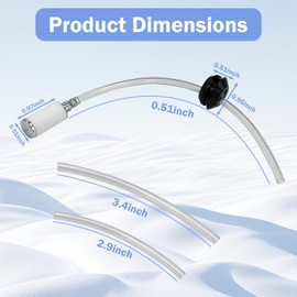 3004117 Fuel Line Kit Compatible With Ardisam Eskimo Ice Augers M43Q8 S33Q8 Z51Q10 Z51Q8 M43Q10 Including Fuel Lines, Grommet and Fuel Filter