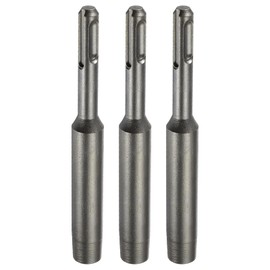 HARFINGTON 3pcs SDS Max Ground Rod Driver 23/64" for 3/8" Ground Rods Driver Adapter Bits for Rotary Hammer Drill Tool 5.7" Long