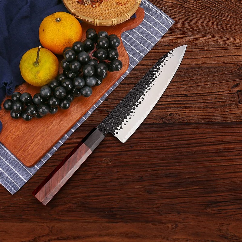 WILDMOK 8 Inch Chef Knife 3 Schichten 9CR18MOV CLAD STAEL,