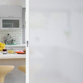 bofeifs Frosted Privacy Window Film Non-Adhesive Static Cling Reusable Glass Film for Home Office Kids Bedroom 17.5" x 78.7"