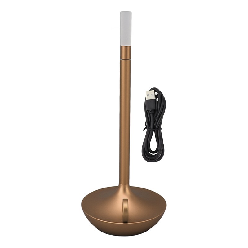 Cordless Table Lamp Innovative Candle Shape 3 Levels Brightness Dimmable