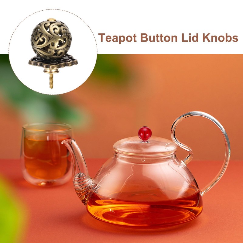 uxcell Teapot Button Lid Knobs Tea Kettle Pot Cover Handle