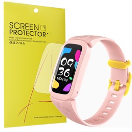 Compatible for MorePro Kids Fitness Tracker Screen Protector, [6 Pack] Lamshaw Premium High Definition Ultra HD Film Compatible with MorePro V102 Kids Fitness Tracker (6 Pack)