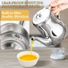 DOERDO Stainless Steel Oil Strainer Pot with Fine Mesh Strainer,