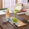 8Pcs Matcha Whisk Set Ceramic Matcha Bowl with Spout,Spoon, Sieve,Stirrer