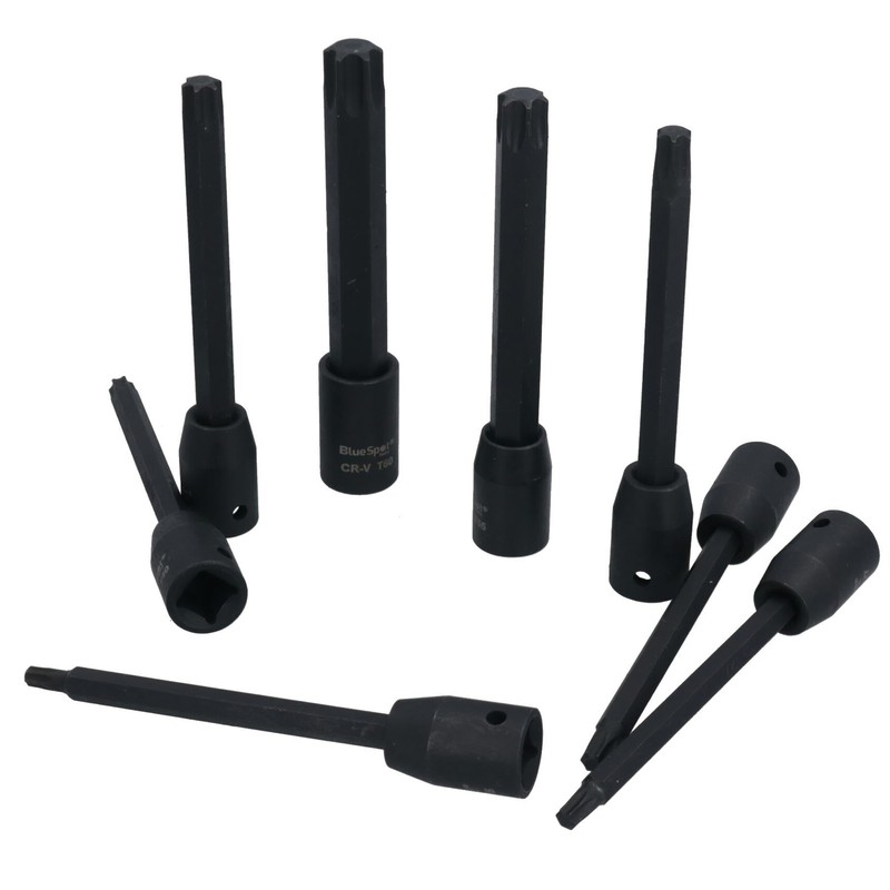 Extra Long Torx Star Impacted Impact Bit Sockets T25 –