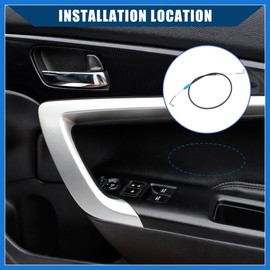 VekAuto 5165721AA / Left Front Door/Inside Handle Cable for Ram 1500 2011-2018 for Ram 2500 2011-2023 / Door Latch Release Cable/Durable/Metal / 1 Pc/Black Auto Accessories