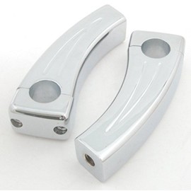 Topteng Motorcycle Bar Riser, 4.5 Inch Billet Chrome 1 Inch Bars Riser Pull Back 1.5 Inch for Hon-da Shadow Intruder VTX