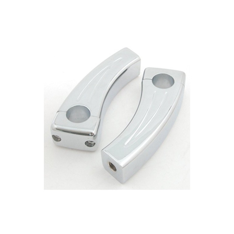Topteng Motorcycle Bar Riser, 4.5 Inch Billet Chrome 1 Inch