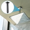 sourcing map Shower Head Extension Arm with Square Flange 235mm(9.3")