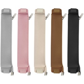 MaehSab 5 PCS Elastic Band Pen Holder, Detachable PU Leather Pen Holder Sleeve Pouch Journal Pencil Holder for Planners Books Notebook and Binders (5 Color)