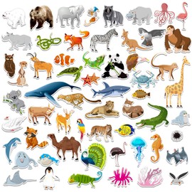 SpriteGru 59 PCS Zoo Animal Zoo Magnets for Toddlers Kids, Perfect Preschool Learning