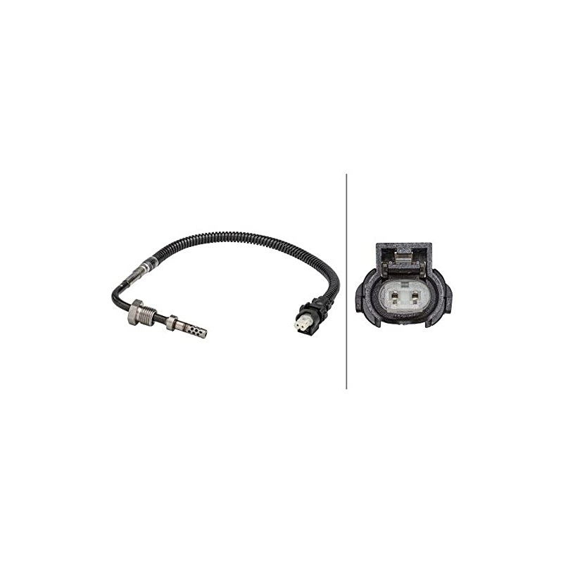 HELLA 6PT 358 181-231 Sensor, Exhaust Gas Temperature, 2-Pole, Screwed,
