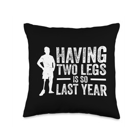 Bush Baby Bush Babies Animal Design Having Two Legs is So Last Year Throw Pillow, 16x16, Multicolor