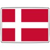 Pixly® Denmark Flag Fridge Magnet Large Jumbo Size Danish Keepsake