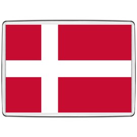 Pixly® Denmark Flag Fridge Magnet Large Jumbo Size Danish Keepsake Country Souvenir Novelty Refrigerator Magnets Gift