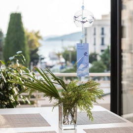 iplusmile Glass Wind Chime, Summer Decoration, Cute, Whale, Edo Wind Chime, Summer Tradition, Cool, For Indoor and Outdoor Use