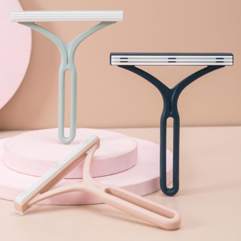 LeTradeJP 両用毛玉取り器 抜け毛取りブラシ ホコリ取り 手動 三層削面デザイン設計 電池不要 小さくて精巧である 携帯便利 生地を傷めない毛玉取り器