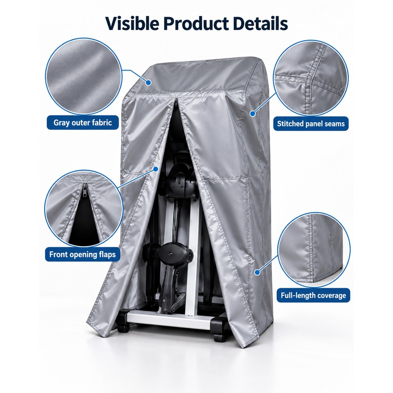 Waterproof Treadmill Cover with Secure Strap, Dustproof Polyester Running Machine