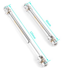 AXspeed Metal Drive Shaft for 1/14 RC Tamiya Tractor, Climbing Trailer, Upgrade Accessories (95mm-125mm) 1pc