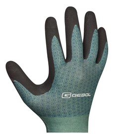 Gebol Mentha, 1 pair, size XXS (size 5), garden gloves made of recycled material, good grip, cuddly feel-good knit, for children 6 - 12 years, green