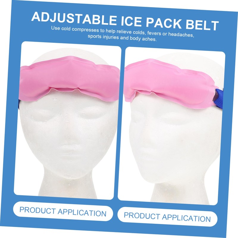 IWOWHERO Adjustable Ice Pack Forehead Wrap Reusable Gel Ice Pack