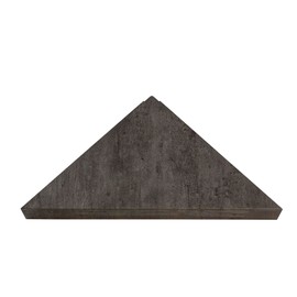 Palisade Vinyl Waterproof Corner Shower Shelf in Ashen Slate