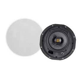 Monoprice Amber 3-Way Carbon Fiber In-Wall Column Speaker - 6.5 Inch With Ribbon Tweeter (Each) Black