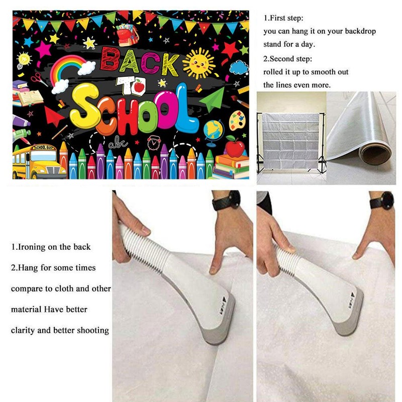 Back to School Backdrop Banner First Day of School Backdrop
