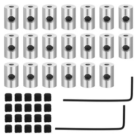 Mabor 20Pcs Pin Backs Locking Pin Backing Locking Clasp with Wrench Pins Keepers Tool for Crafts Badge Brooch, Silver, 9mm x 6mm