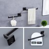 LANC Bathroom Hand Towel Holder 10 Inche Matte Black Hand