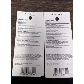 Rimmel 2X RIMMEL WATERPROOF SCANDALEYES GEL Eyeliner - 001 Black Noir - 2 LOT