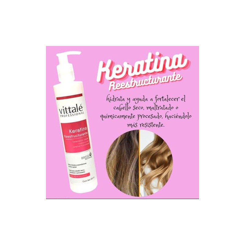 keratina restructurante cabello seco maltratado o procesado no se enjuaga