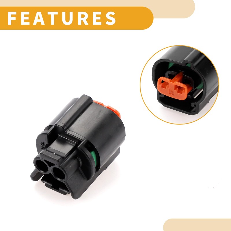 Partuto 2 Pin Front Indicator Lights Connector Plug Car Female