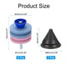 sourcing map Lawn Mower Blade Sharpener, 3pcs Corundum Four Layer