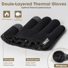 Rahhint Wool Winter Gloves Men Women Fleece lined Knit Gloves