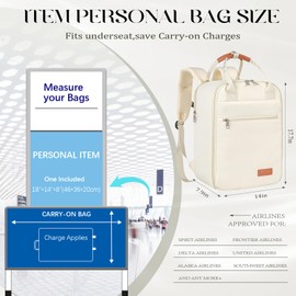 Travel Backpack for Women for Spirit Airlines Personal Item Bag 18x14x8 Inches Travel Bag Laptop Backpacks for Men Travel Backpack Carry on Flight Approved Womens Work Backpack for College bookbag
