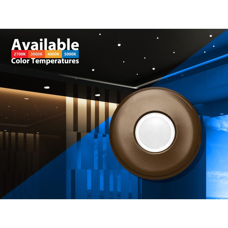 Nicor SureFit(v3) LED Flush Mount Ceiling Light, 3000K with Round