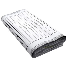 Secur-Pak Deposit Bags - Pack of 100 - Bill Capacity, 15,000 - Premium, Level 4 Security Tamper Evident, White Security Bags - Self Sealing, Opaque 2.5 Mil Plastic - 24" x 24" - SECUR-PAK